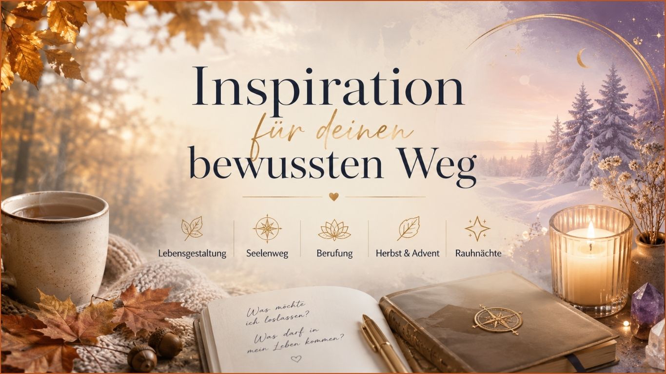Inspiration für deinen bewussten Weg. Herbst, Advent, bewusste Lebensgestaltung, Seelenweg, Berufung